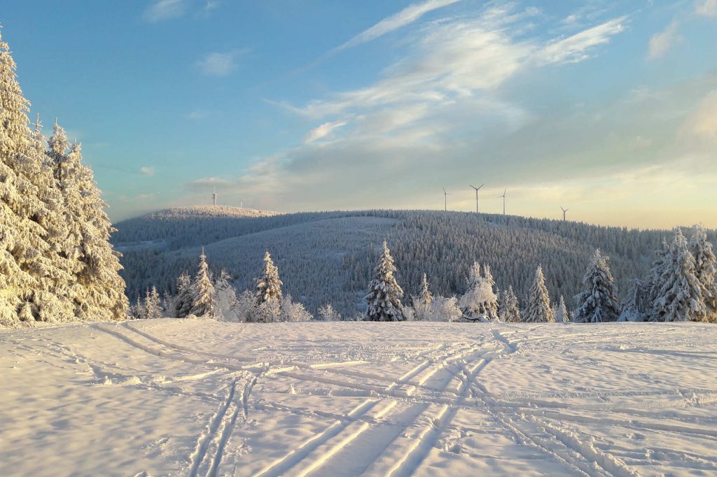 Impressionen Winter Blick zum Keilberg
